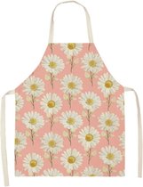 Keukenschortje met bloemen - Ook leuk als cadeau - Apron - Kookschort - Voor een leuk moment in de keuken