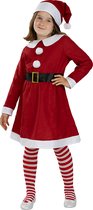 FUNIDELIA Kerst kostuum voor meisjes - 7-9 jaar (134-146 cm) - Rood