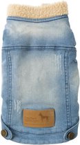 FUZZYARD Rebel Denim Jas - 26-29 cm - Voor hond