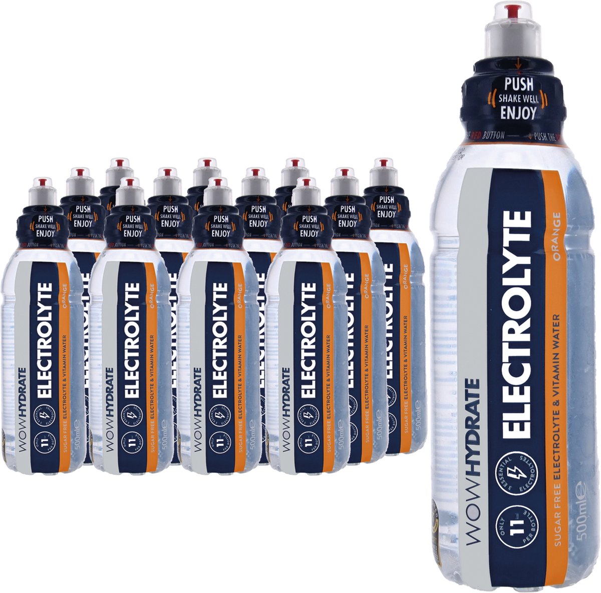 WoW Hydrate - Electrolyte Sportdrinks (Orange - 12 x 500 ml)