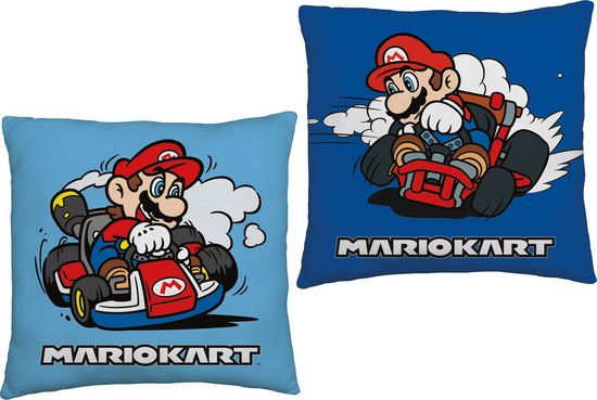 Super Mario Kussen Mariokart - 40 x 40 cm - Polyester
