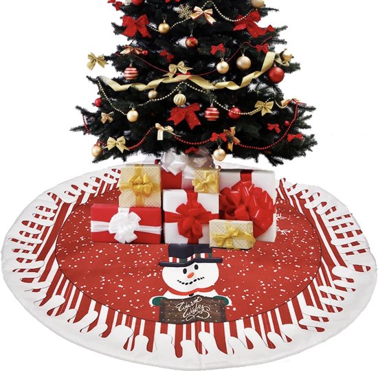 Bestuiver Ik heb een Engelse les President Kerstboom Rok - Binnenhuis decoratie - kerst decoratie - Sneeuwpop  vloerkleed -... | bol.com