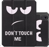 iPad Mini 6 Hoesje Case Hard Cover Hoes Met Apple Pencil Uitsparing Book Case - Don't Touch Me