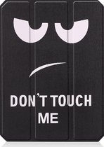 iPad Mini 6 Hoesje Case Don't Touch Me - Hoes Met Uitsparing Apple Pencil - iPad Mini 6 Hoes Hardcover Hoesje Don't Touch Me Bookcase