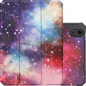 iPad Mini 6 Hoesje Case Hard Cover Hoes Met Apple Pencil Uitsparing Book Case - Galaxy
