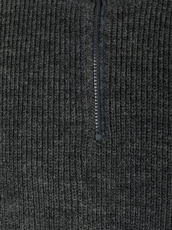 STØRVIK Pull de skipper Acrylique / Laine Homme Gris - Taille L - BRISBANE