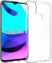 Motorola Moto E20 - E30 - E40 Hoesje - MobyDefend Transparante TPU Gelcase - Volledig Doorzichtig - GSM Hoesje - Telefoonhoesje Geschikt Voor Motorola Moto E40 - Moto E30