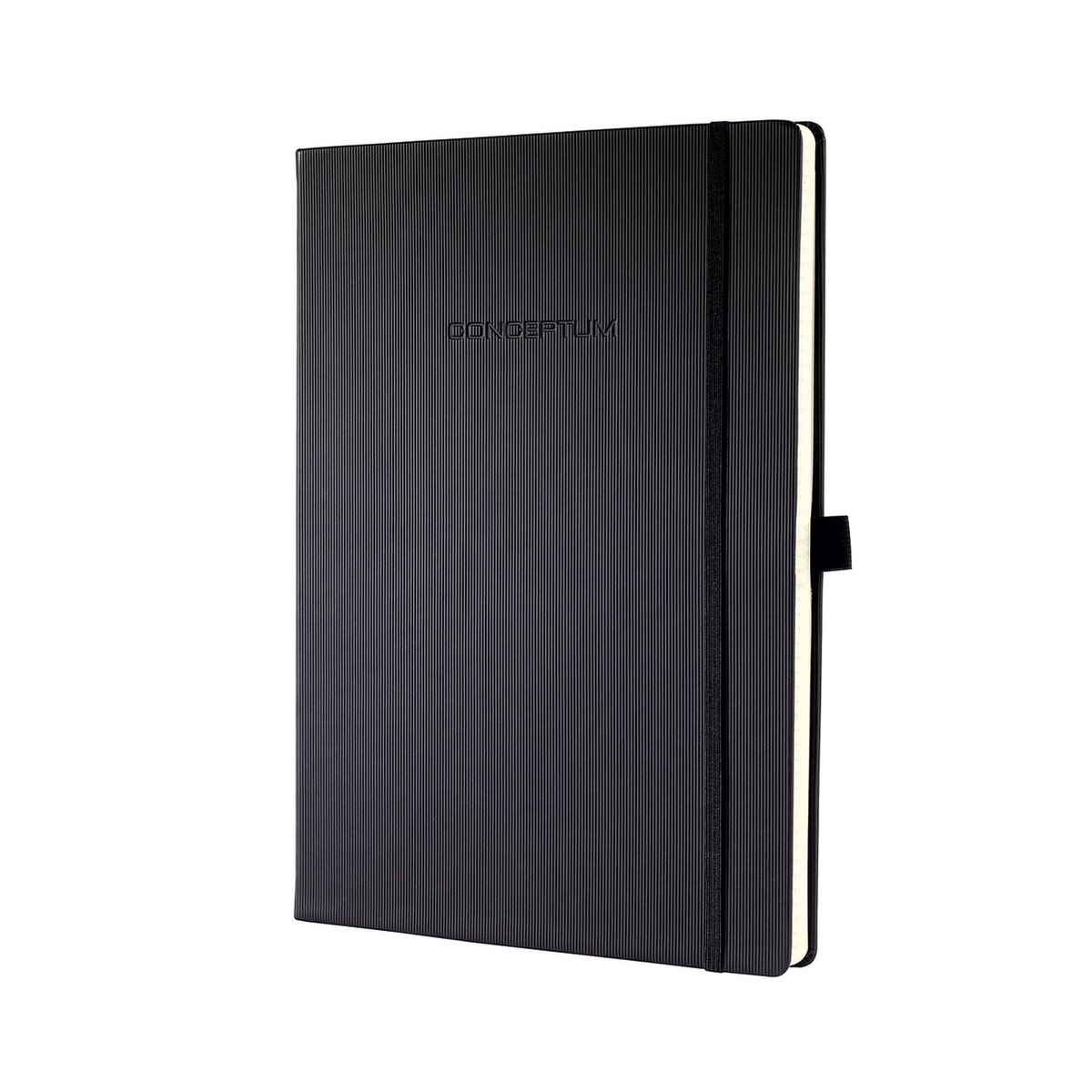 Sigel notitieboek Conceptum Pure A4+ zwart hardcover 194 pagina's 80 grams lijn