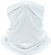 Nekwarmer - Sjaal - Bandana | Wit/One Size - voor Wintersport