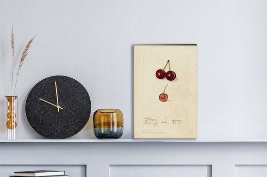 Tableau sur toile Cerise noire - peinture de Deborah Griscom Passmore - 20x30 cm - Décoration murale