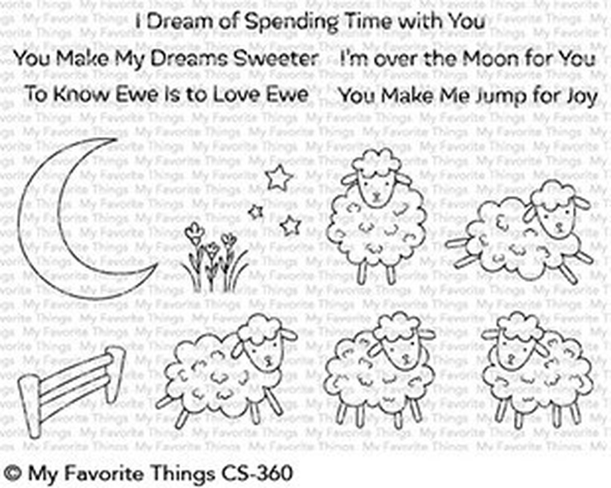 Over the Moon for Ewe Clear Stamps (CS-360)