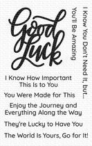 Good Luck Greetings Clear Stamps (CS-468)
