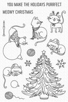 Meowy Christmas Clear Stamps (CS-593)