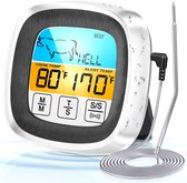 BOTC Digitale Keuken Thermometer - Vleesthermometer – BBQ Thermometer – Kernthermometer – Suikerthermometer - Kookwekker - Digitaal