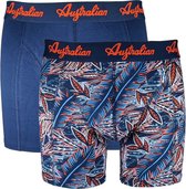 Australian heren boxers - Blue leaves - Perfect Shape - Maat M - 2-Pack