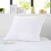 SWEETNIGHT Protege-kussen 100% dik katoen ROMY 65x65 cm - Wit