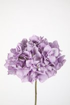 Kunstbloem - Hydrangea - Hortensia - topkwaliteit decoratie - 2 stuks - zijden bloem - Paars - 48 cm hoog