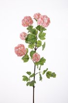 Kunstbloem - Sneeuwbal - topkwaliteit decoratie - 2 stuks - zijden bloem - Roze - 97 cm hoog