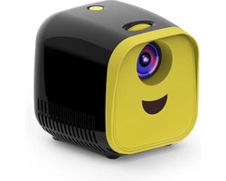 Elementkey PiX Mini Beamer – Compacte Draagbare Projector – Full HD Ondersteuning – Ingebouwde Speaker – Geel/Zwart