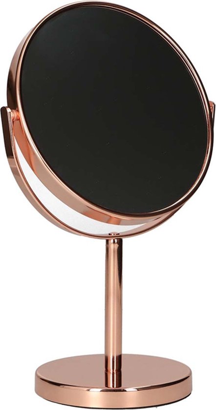Make-up spiegel op voet - 7x vergrotend - rosé goud | bol.com