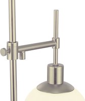 Tafellamp Erich - Ø 15 cm - E14 - Nikkel/Wit