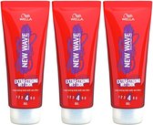 Wella New Wave Wet Look Gel Extra Strong - Multi Pack - 3 x 200 ml