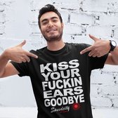 DJFS Charly Lownoise & Mental Theo T-shirt, zwart, Kiss Your Fuckin Ears Goodbye