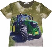 S&C Tractor T-shirt H102 - Legergroen - John Deere  - Maat 110/116