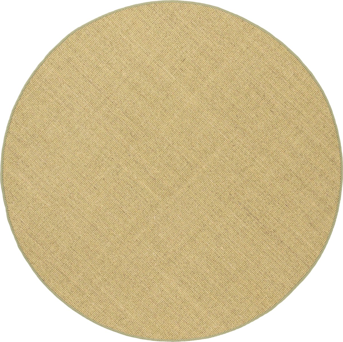 Snapstyle Vloerkleed Sisal Natuur Rond Groen
