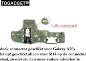 Samsung Galaxy A20s oplaad connector - M14 - dock connector for A20s - M14