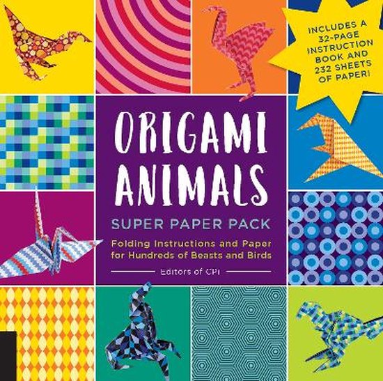 Origami Animals Super Paper Pack, Editors Of Cpi 9781589239531