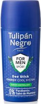 Tulipán Negro Deodorant roller/stick for men Sport - Geen Aluminium / per Set 2 - 175ml