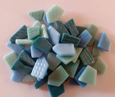 Snippets puzzel Mozaïek steentjes mix Groen/Blauw/Aqua