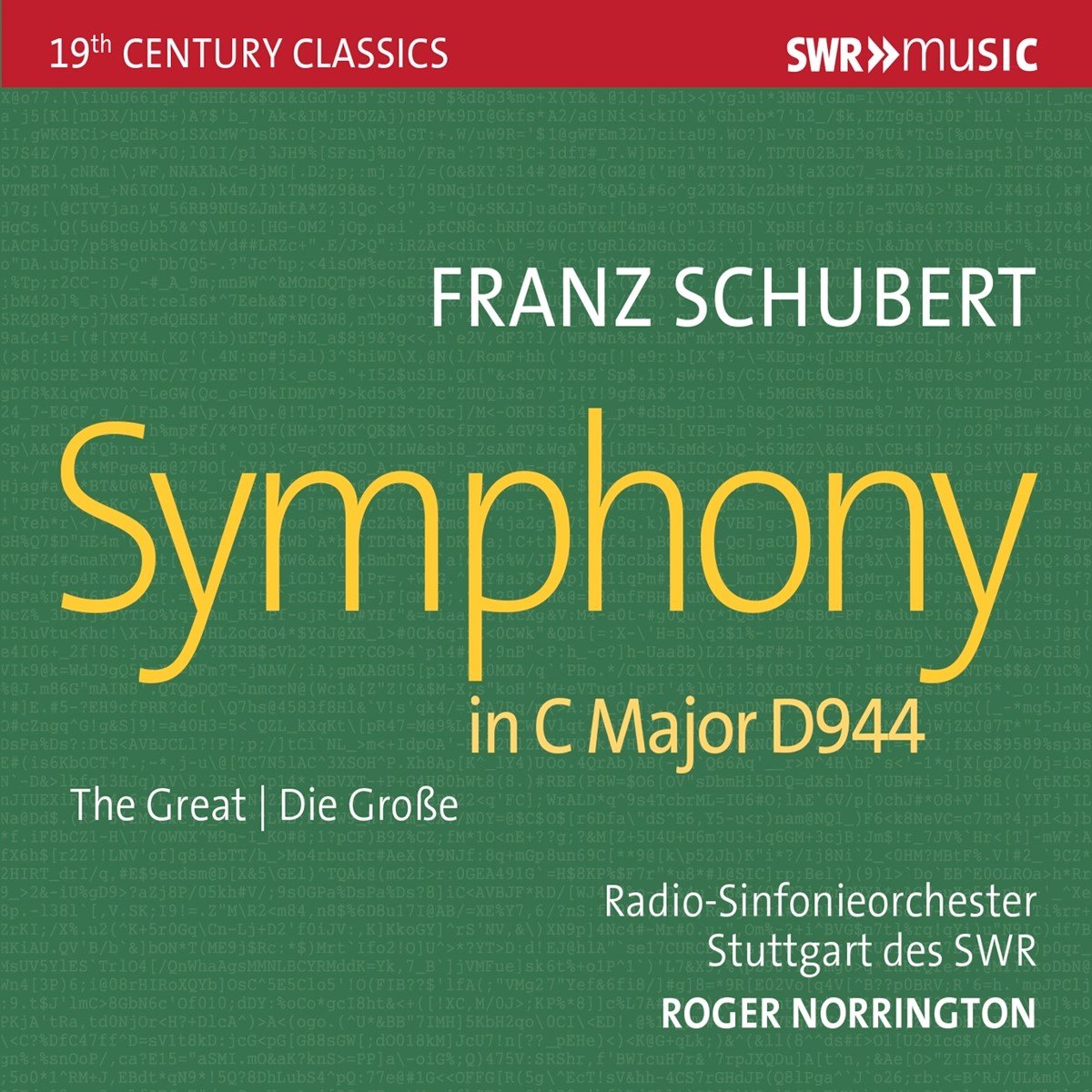 Radio-Sinfonieorchester Stuttgart Des SWR, Roger Norrington - Schubert: Symphony No.9 (CD)
