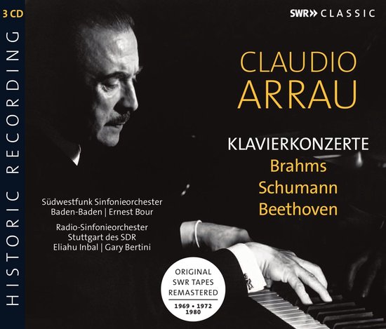 Claudio Arrau, Südwestfunk Sinfonieorchester Baden-Baden - Claudio Arrau Plays Piano Concertos (3 CD)