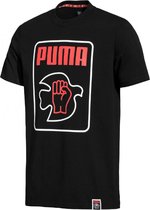 Puma Suede 50 Pwr Thru Pc Tee T-shirt Mannen Zwarte S