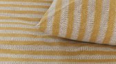 Ariadne at Home Knit Stripes Dekbedovertrek - Eenpersoons - 140x200/220 cm - Yellow