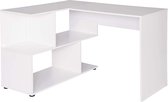 FURNIBELLA  - Hoekbureau met planken in wit TS64ws