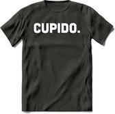 Cupido - Valentijn T-Shirt | Grappig Valentijnsdag Cadeautje voor Hem en Haar | Dames - Heren - Unisex | Kleding Cadeau | - Donker Grijs - 3XL