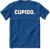 Cupido - Valentijn T-Shirt | Grappig Valentijnsdag Cadeautje voor Hem en Haar | Dames - Heren - Unisex | Kleding Cadeau | - Donker Blauw - S