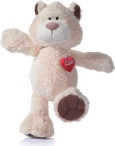 valentijnsdag knuffel - beige | valentijn cadeautje voor hem - haar | valentijnsdag teddybeer | love teddybeer | liefdescadeau