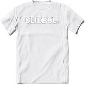 Oliebol - Snack T-Shirt | Grappig Verjaardag Kleding Cadeau | Eten En Snoep Shirt | Dames - Heren - Unisex Tshirt | - Wit - XXL