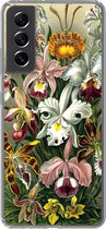 Geschikt voor Samsung Galaxy S21 FE hoesje - Orchidee - Haeckel - Kunst - Siliconen Telefoonhoesje