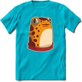 Hello there T-Shirt Grappig | Dieren kikker Kleding Kado Heren / Dames | Animal Skateboard Cadeau shirt - Blauw - M