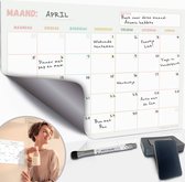 Magnetische weekplanner whiteboard (1) - planner magnetisch - planbord - familieplanner - maandplanner magnetisch