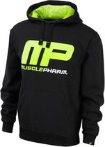 Pull Over Hoodie Black Lime-Green (MPSWT448) L