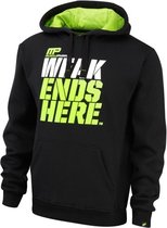 Pull Over Hoodie Weak Ends Here Black Lime-Green (MPSWT450) S