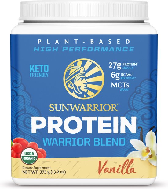 Sunwarrior blend proteine eiwitten vanille 375 gram