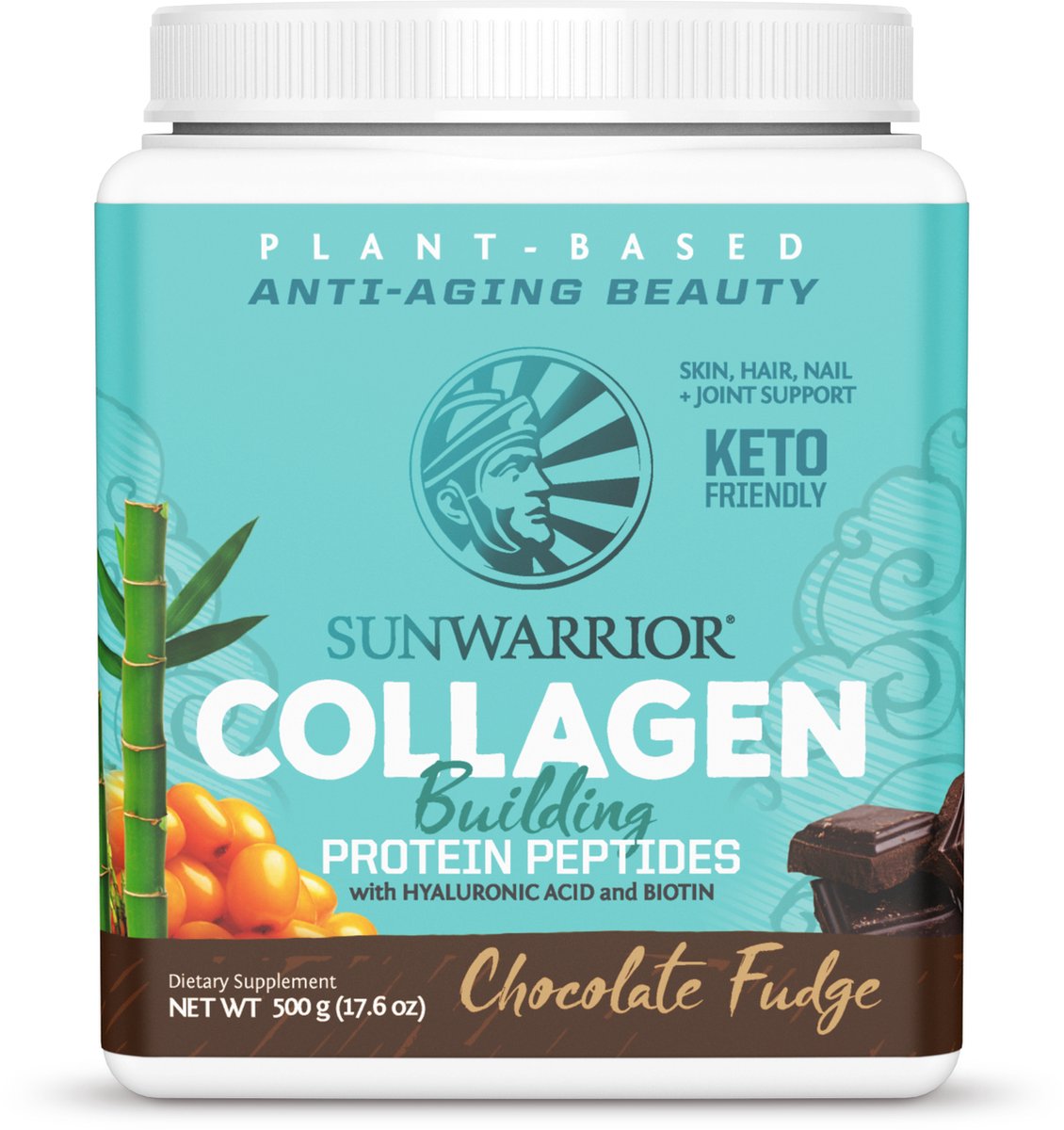 Sunwarrior Collageen Chocolade - 500 gram