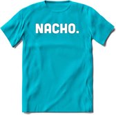 Nacho - Snack T-Shirt | Grappig Verjaardag Kleding Cadeau | Eten En Snoep Shirt | Dames - Heren - Unisex Tshirt | - Blauw - 3XL